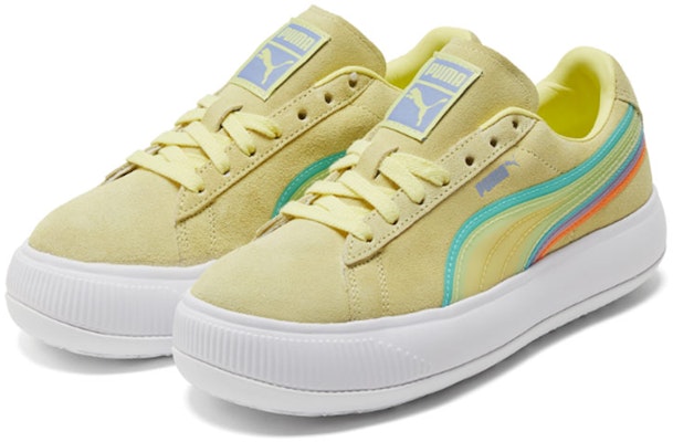(Women) Puma Suede Mayu 'Yellow White Purple' 382580-02 Order (Women) Puma Suede Mayu 'Yellow White Purple' 382580-02