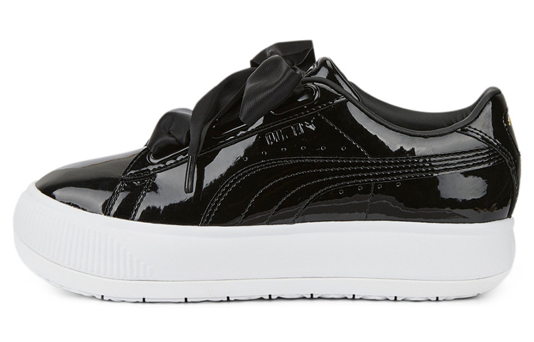 (Women) Puma Suede Mayu Heart Patent 'Black White' 385967-02