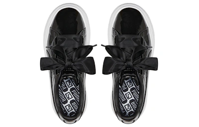 (Women) Puma Suede Mayu Heart Patent 'Black White'