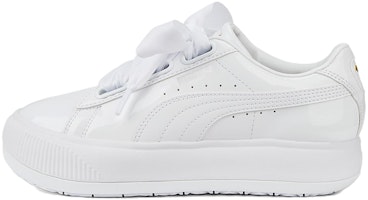 (Women) Puma Suede Mayu Heart Patent 'White' 385967-01 (Women) Puma Suede Mayu Heart Patent 'White' 385967-01