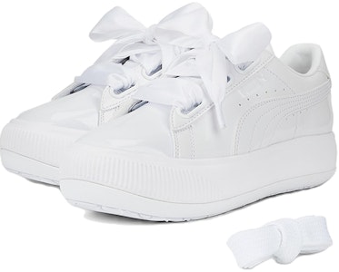 (W) Puma Suede Mayu Heart Patent 'Putih' 385967-01 Lookbook (W) Puma Suede Mayu Heart Patent 'Putih' 385967-01