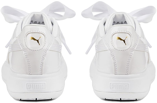 (Women) Puma Suede Mayu Heart Patent 'White' 385967-01 Purchase (Women) Puma Suede Mayu Heart Patent 'White' 385967-01