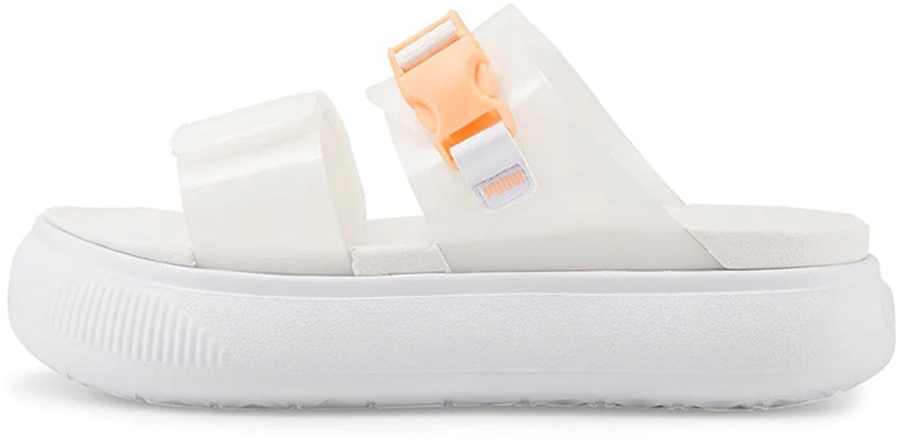 (Women) Puma Suede Mayu Pop Sandal 'White Fizzy Melon' 384433-02 Buy (Women) Puma Suede Mayu Pop Sandal 'White Fizzy Melon' 384433-02
