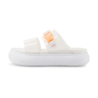 (W) Puma Suede Mayu Pop Sandal 'White Fizzy Melon'