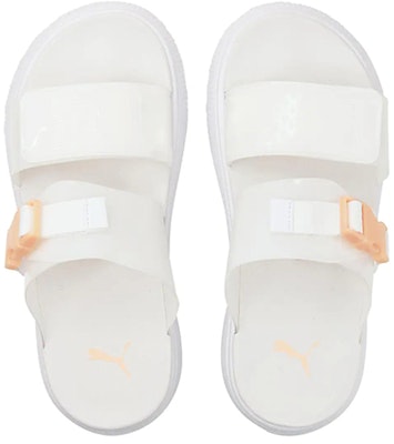 (Women) Puma Suede Mayu Pop Sandal 'White Fizzy Melon' 384433-02 Shop (Women) Puma Suede Mayu Pop Sandal 'White Fizzy Melon' 384433-02