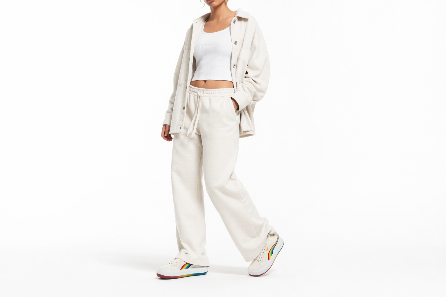 Order PUMA Suede Mayu Prism 彩虹 經典 低筒 板鞋 女款 米白色