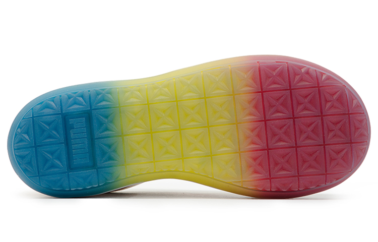 Sizing PUMA Suede Mayu Prism 彩虹 經典 低筒 板鞋 女款 米白色
