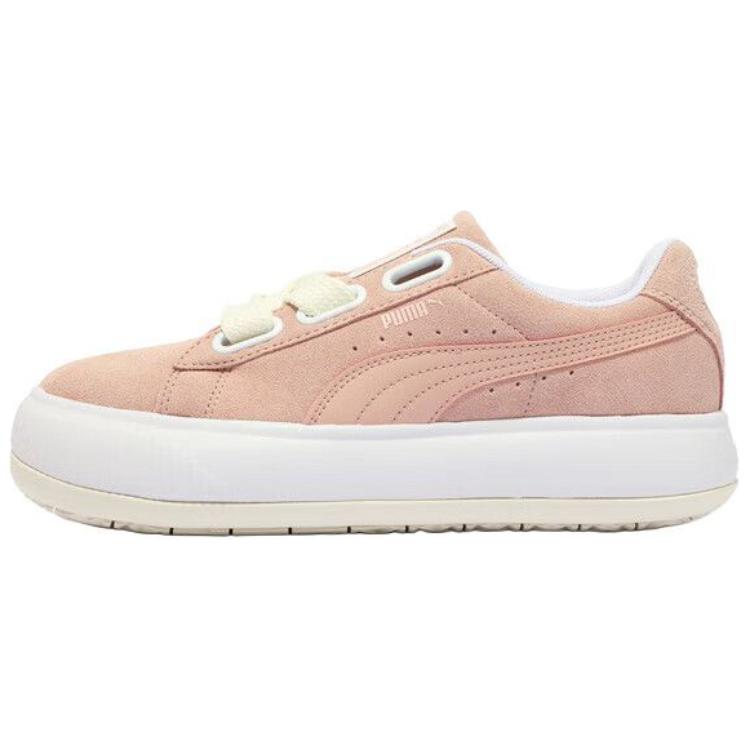 (Women) Puma Suede Mayu Retro Platform Low-Top Sneakers Women’s Pink White. 387321-06