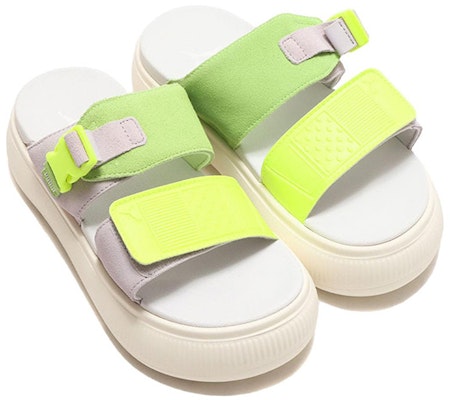 (Women) Puma Suede Mayu Sandal 'Fast Yellow Marble' 383380-06 Lookbook (Women) Puma Suede Mayu Sandal 'Fast Yellow Marble' 383380-06