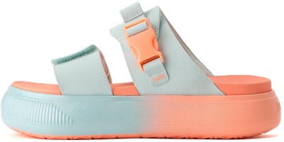 (Women) Puma Suede Mayu Slide 'Summer Camp - Nitro Blue Peach Pink'  387453-01 (Women) Puma Suede Mayu Slide 'Summer Camp - Nitro Blue Peach Pink'  387453-01