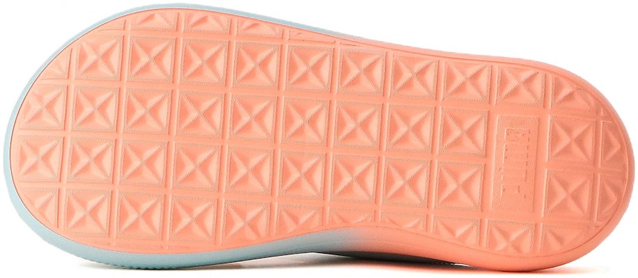 (W) Puma Suede Mayu Slaid 'Kem Musim Panas - Biru Nitro Merah Jambu Peach' 387453-01 Details for (W) Puma Suede Mayu Slaid 'Kem Musim Panas - Biru Nitro Merah Jambu Peach' 387453-01