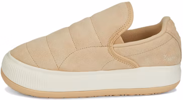 (Women) Puma Suede Mayu Slip-On 'Farmstrip Light Brown' 386639-02 (Women) Puma Suede Mayu Slip-On 'Farmstrip Light Brown' 386639-02