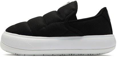 (Women) Puma Suede Mayu Slip-On Canvas 'Black White' 385595-01 (Women) Puma Suede Mayu Slip-On Canvas 'Black White' 385595-01