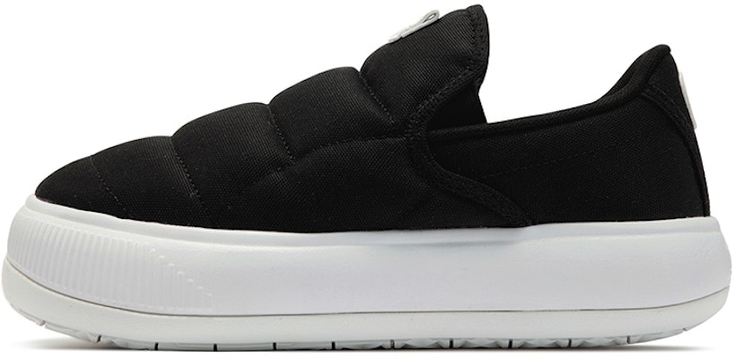 (Women) Puma Suede Mayu Slip-On Canvas 'Black White' 385595-01 Buy (Women) Puma Suede Mayu Slip-On Canvas 'Black White' 385595-01