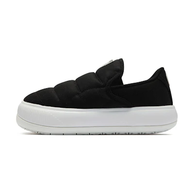 (W) Puma Suede Mayu Slip-On Canvas 'Black White'