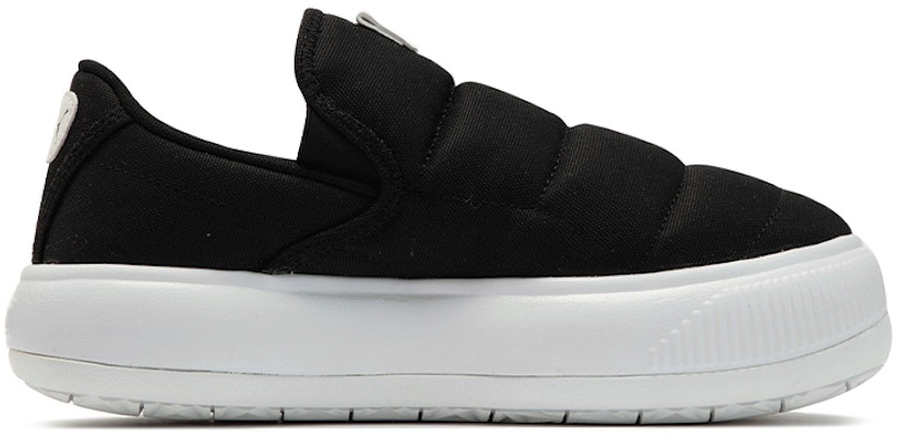 (Women) Puma Suede Mayu Slip-On Canvas 'Black White' 385595-01 Order (Women) Puma Suede Mayu Slip-On Canvas 'Black White' 385595-01