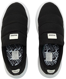 (W) Puma Suede Mayu Slip-On Kanvas 'Hitam Putih' 385595-01 Shop (W) Puma Suede Mayu Slip-On Kanvas 'Hitam Putih' 385595-01