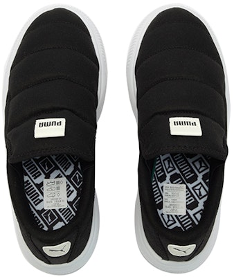 (Women) Puma Suede Mayu Slip-On Canvas 'Black White' 385595-01 Shop (Women) Puma Suede Mayu Slip-On Canvas 'Black White' 385595-01