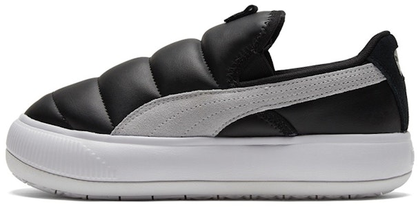 (W) 彪马 Suede Mayu 黑白色一脚蹬鞋 383827-01 Buy (W) 彪马 Suede Mayu 黑白色一脚蹬鞋 383827-01