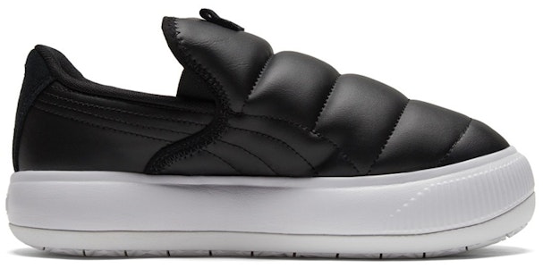 (W) 彪马 Suede Mayu 黑白色一脚蹬鞋 383827-01 Order (W) 彪马 Suede Mayu 黑白色一脚蹬鞋 383827-01