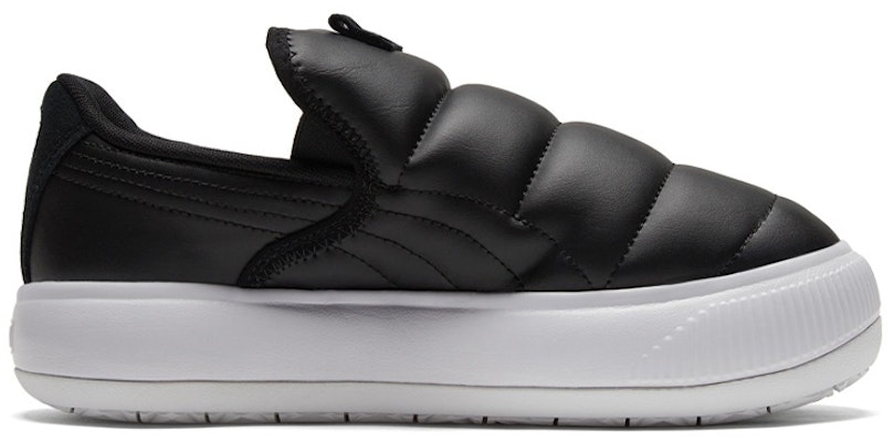 (Women) Puma Suede Mayu Slip-on Shoes Black/White 383827-01 Order (Women) Puma Suede Mayu Slip-on Shoes Black/White 383827-01
