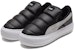 (W) Puma Suede Mayu Slip-on Hitam/Putih Kasut 383827-01