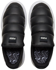 (W) 彪马 Suede Mayu 黑白色一脚蹬鞋 383827-01 Shop (W) 彪马 Suede Mayu 黑白色一脚蹬鞋 383827-01