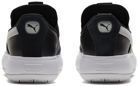 (W) 彪马 Suede Mayu 黑白色一脚蹬鞋 383827-01 Purchase (W) 彪马 Suede Mayu 黑白色一脚蹬鞋 383827-01