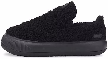 (Women) Puma Suede Mayu Slip-On 'Teddy - Black' 384887-01 (Women) Puma Suede Mayu Slip-On 'Teddy - Black' 384887-01