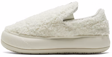 (Women) Puma Suede Mayu Slip-On 'Teddy - Marshmallow' 384887-02 (Women) Puma Suede Mayu Slip-On 'Teddy - Marshmallow' 384887-02