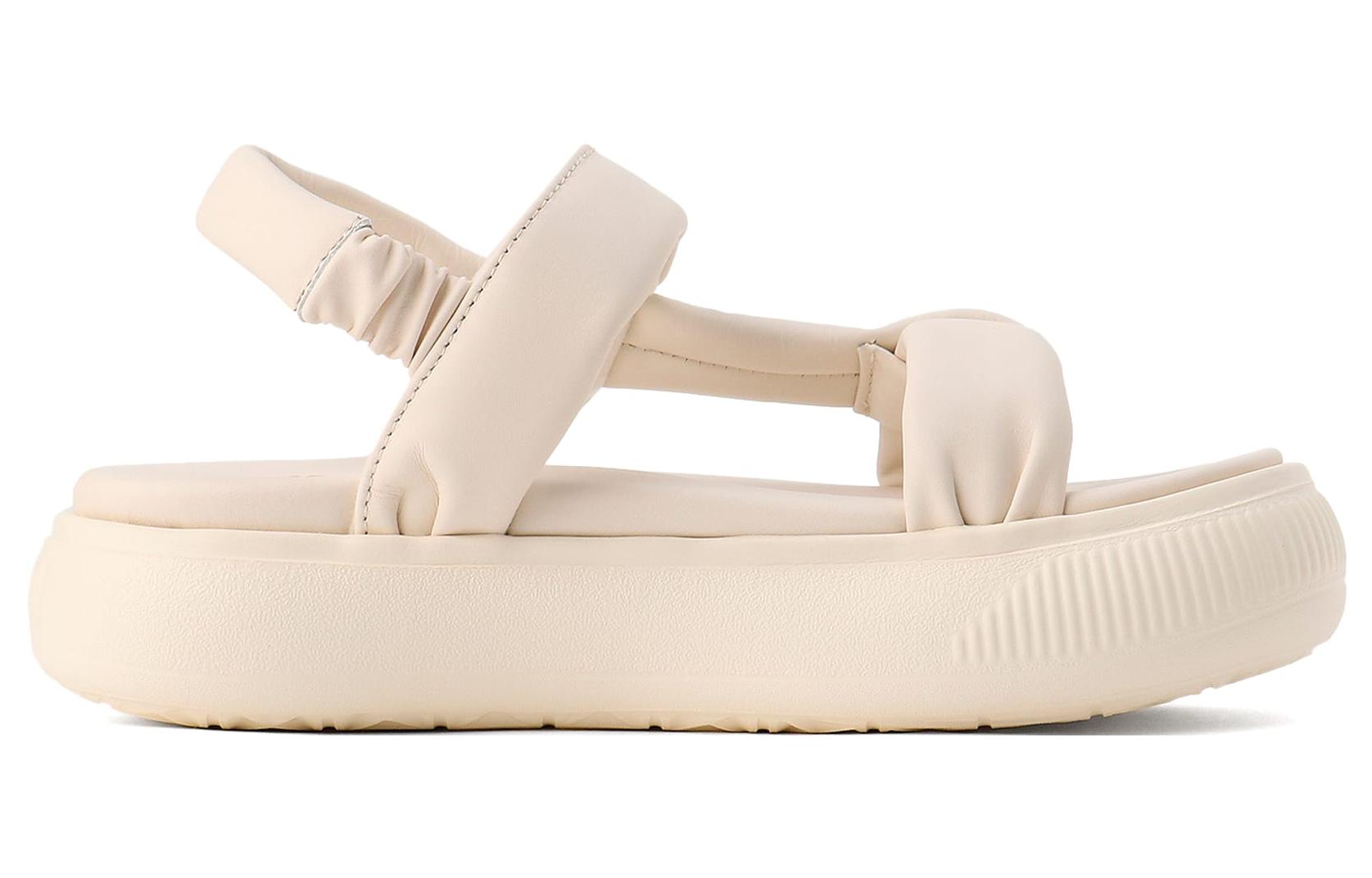 Order （女性款）Puma Suede Mayu 夏季涼鞋 'Pristine/Warm White' 383379-07