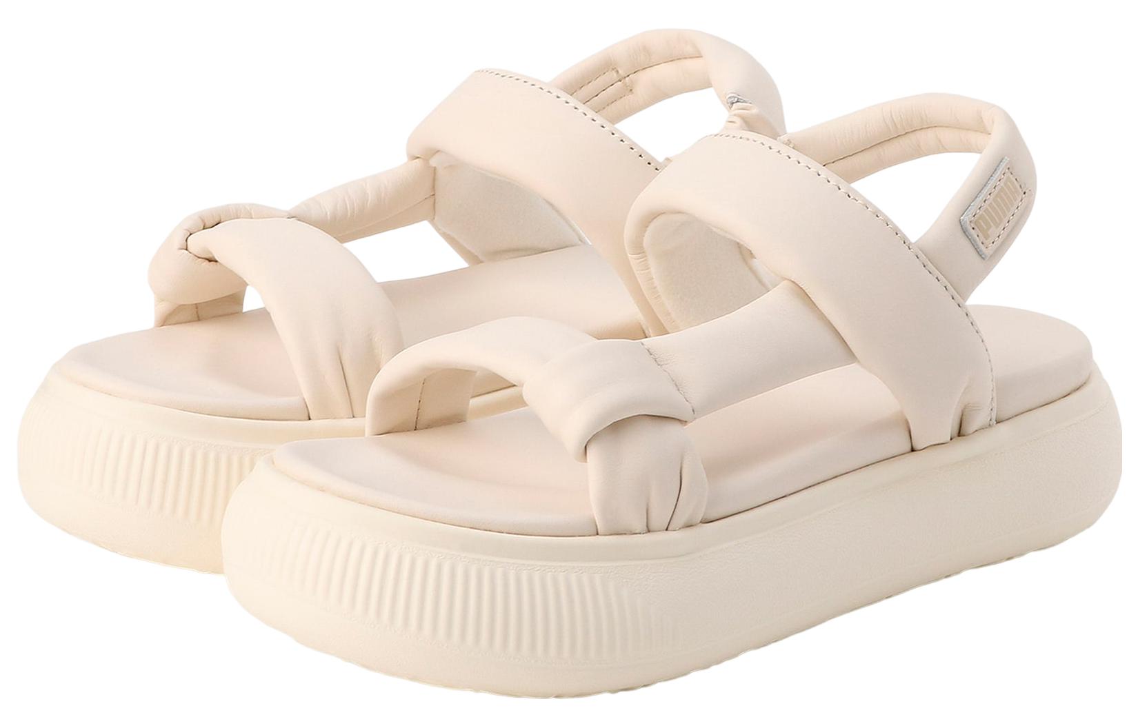 Lookbook （女性款）Puma Suede Mayu 夏季涼鞋 'Pristine/Warm White' 383379-07