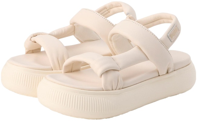 (W) Puma Suede Mayu Sandal Musim 'Pristine/Warm White' 383379-07 Lookbook (W) Puma Suede Mayu Sandal Musim 'Pristine/Warm White' 383379-07