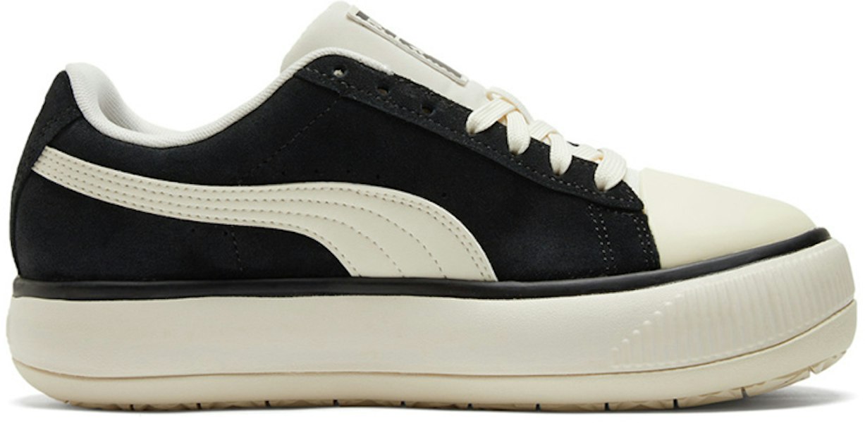 PUMA Suede Mayu TC 休閒 增高 低筒 板鞋 女款 黑色 Lookbook PUMA Suede Mayu TC 休閒 增高 低筒 板鞋 女款 黑色
