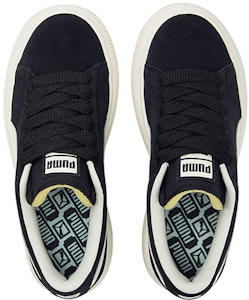 PUMA Suede Mayu Up 復古休閒 低幫 板鞋 女款 黑白 Shop PUMA Suede Mayu Up 復古休閒 低幫 板鞋 女款 黑白