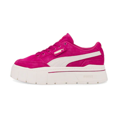 (W) Puma Suede Mayze Stack 'Purple Red'