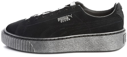 (Women) Puma Suede Platform 'Black' 366106-01 (Women) Puma Suede Platform 'Black' 366106-01