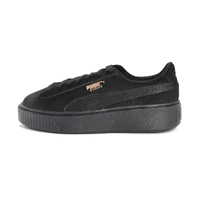 (W) Puma Suede Platform 'Triple Black'