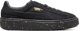 Order (W) Puma Suede Platform Hitam/Emas Kasut Luncur 365621-01