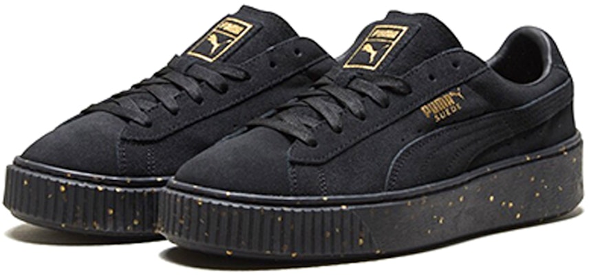 (W) 푸마 스웨이드 플랫폼 블랙/골드 (Puma Suede Platform 블랙/골드) 365621-01 Lookbook (W) 푸마 스웨이드 플랫폼 블랙/골드 (Puma Suede Platform 블랙/골드) 365621-01