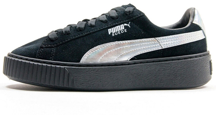 (Women) Puma Suede Platform 'Black/Silver' 363649-01 Buy (Women) Puma Suede Platform 'Black/Silver' 363649-01