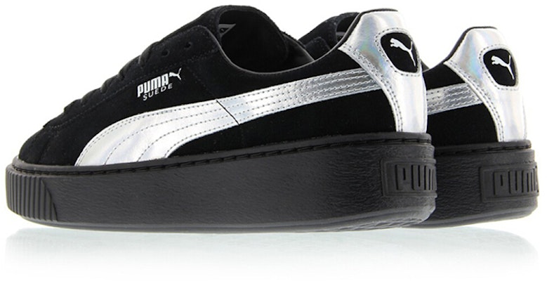 (Women) Puma Suede Platform 'Black/Silver' 363649-01 Lookbook (Women) Puma Suede Platform 'Black/Silver' 363649-01