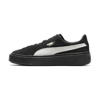 (W) Puma Suede Skate shoes 'Black White'