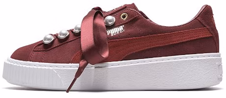 (Women) Puma Suede Platform Bling 'Red' 366688-03 (Women) Puma Suede Platform Bling 'Red' 366688-03