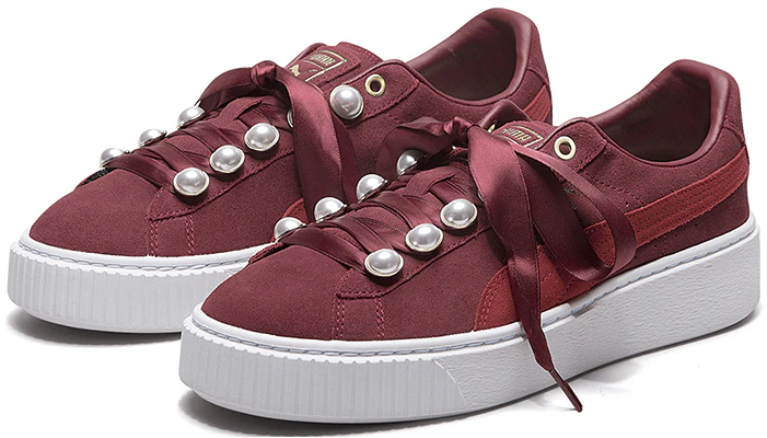 (Women) Puma Suede Platform Bling 'Red' 366688-03 Lookbook (Women) Puma Suede Platform Bling 'Red' 366688-03