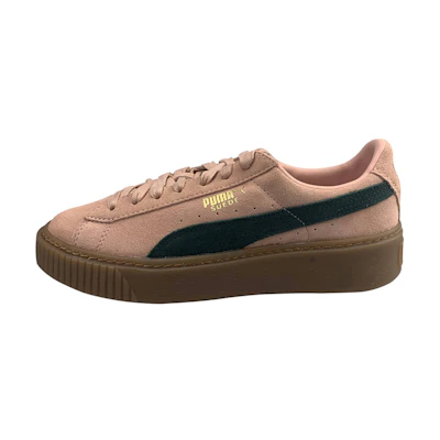 (W) Puma Suede Platform 'Brown Khaki'