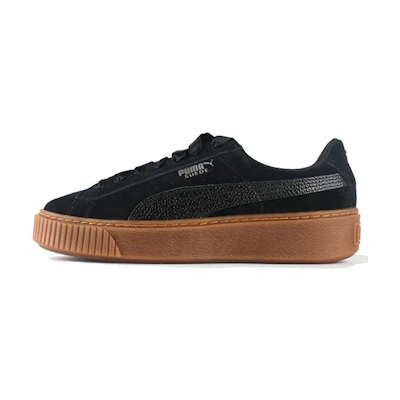 (W) Puma Suede Platform 'Bubble - Black'