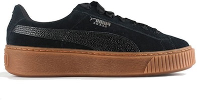 (W) 彪马绒面革厚底“泡泡 - 黑色” 366439-01 Order (W) 彪马绒面革厚底“泡泡 - 黑色” 366439-01