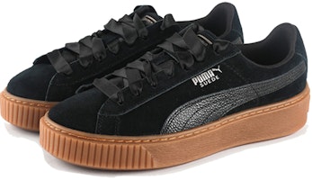 (W) 彪马绒面革厚底“泡泡 - 黑色” 366439-01 Lookbook (W) 彪马绒面革厚底“泡泡 - 黑色” 366439-01