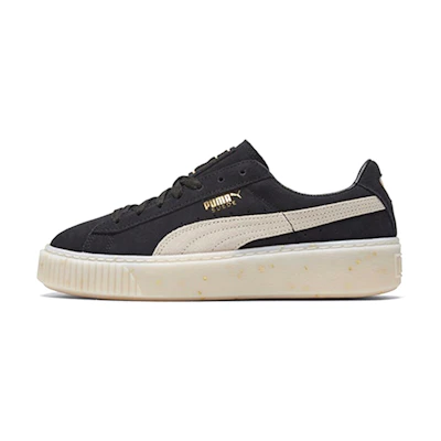 (W) Puma Suede Platform 'Celebrate - Black Gold'